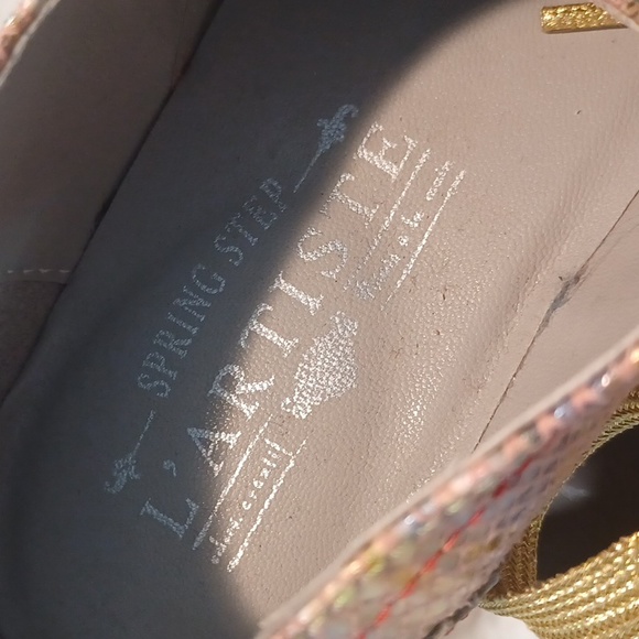 SPRING STEP L'ARTISTE LACIOX WOMEN'S LEATHER OXFORD SHOES Multi Color NEW EU 38 - Picture 15 of 16